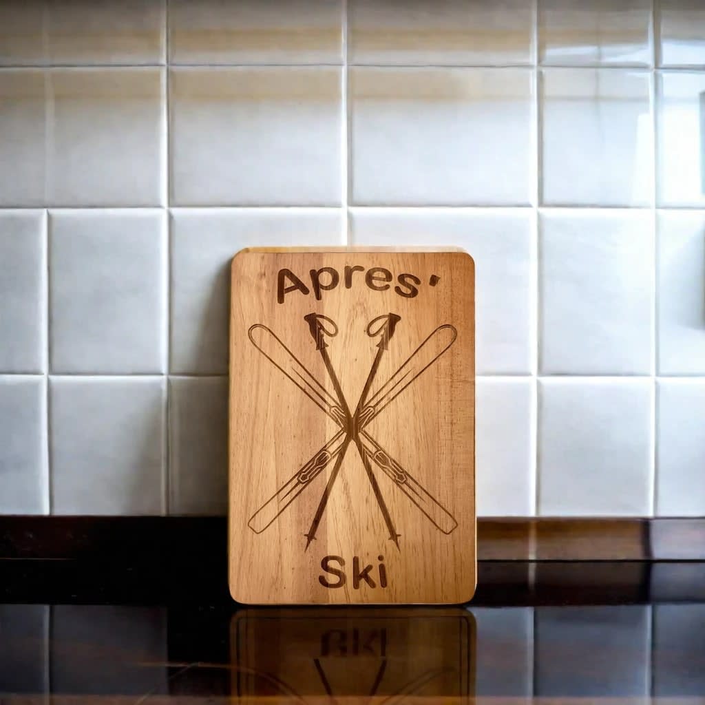 Apres Ski Wood Board - 10" x 15-2