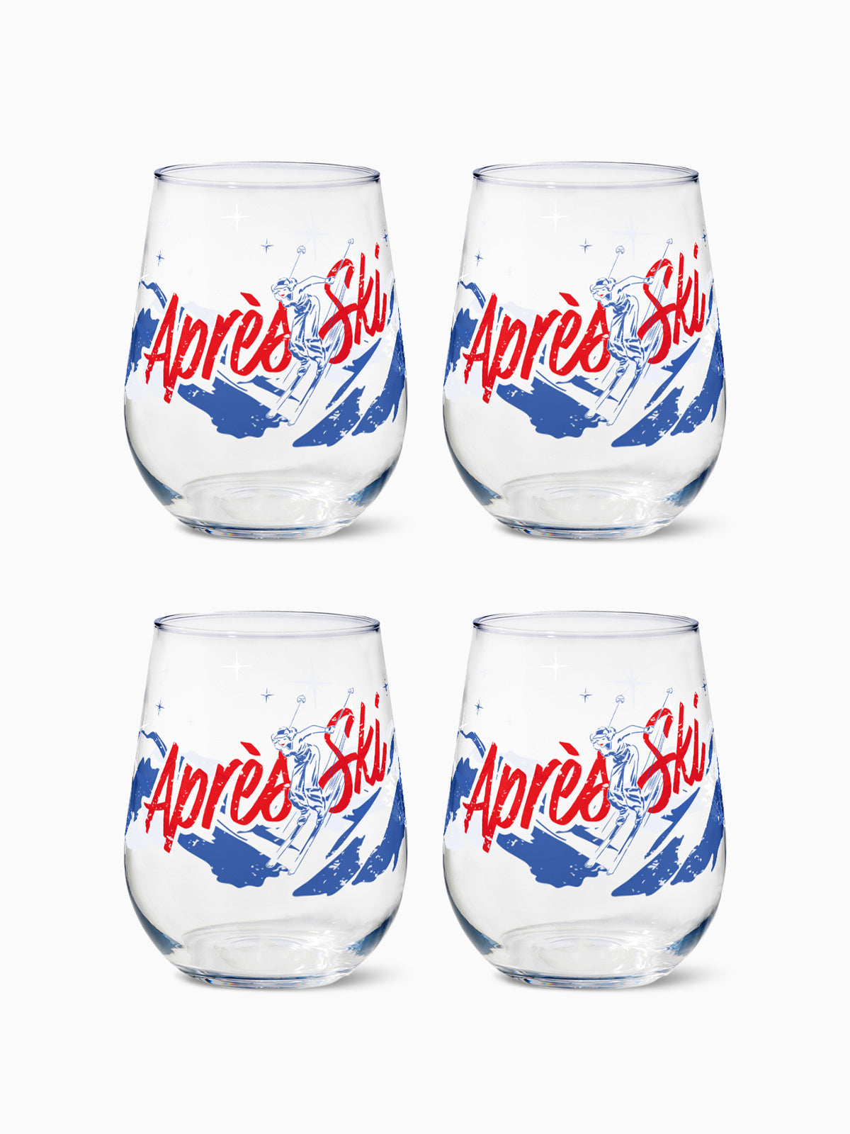 Vintage Alpine Escape RESERVE 16oz Stemless Wine Glass | Alpine Winter Collection-0