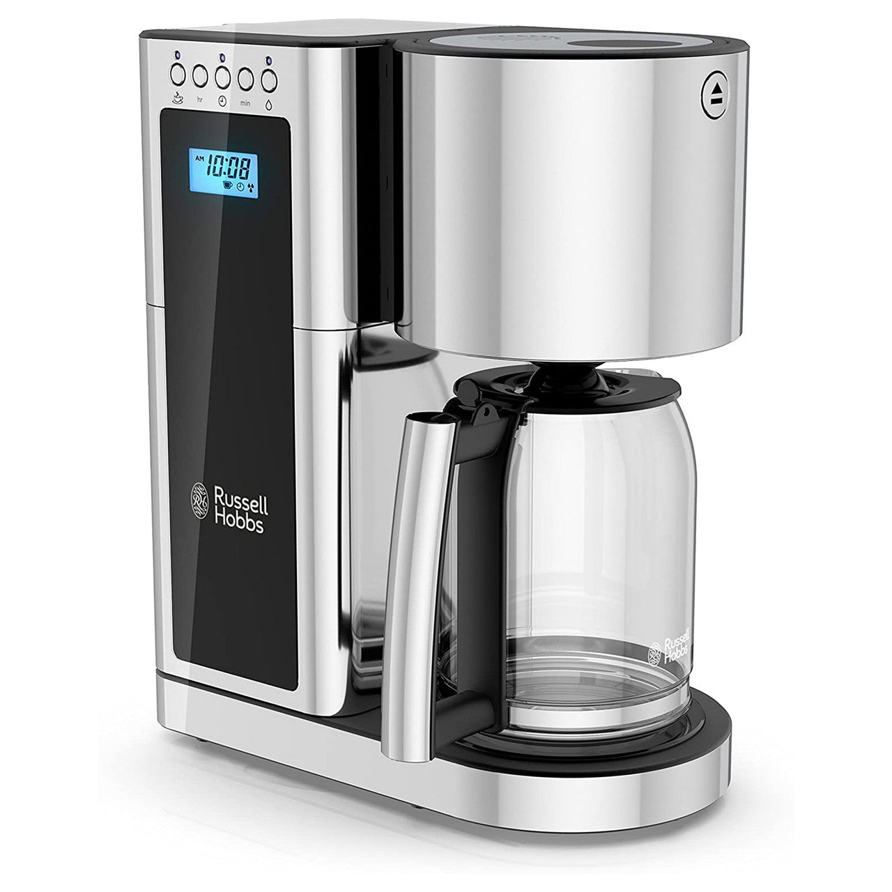 Russell Hobbs Glass 8 Cup Coffeemaker in Black and Stainless Steel-0