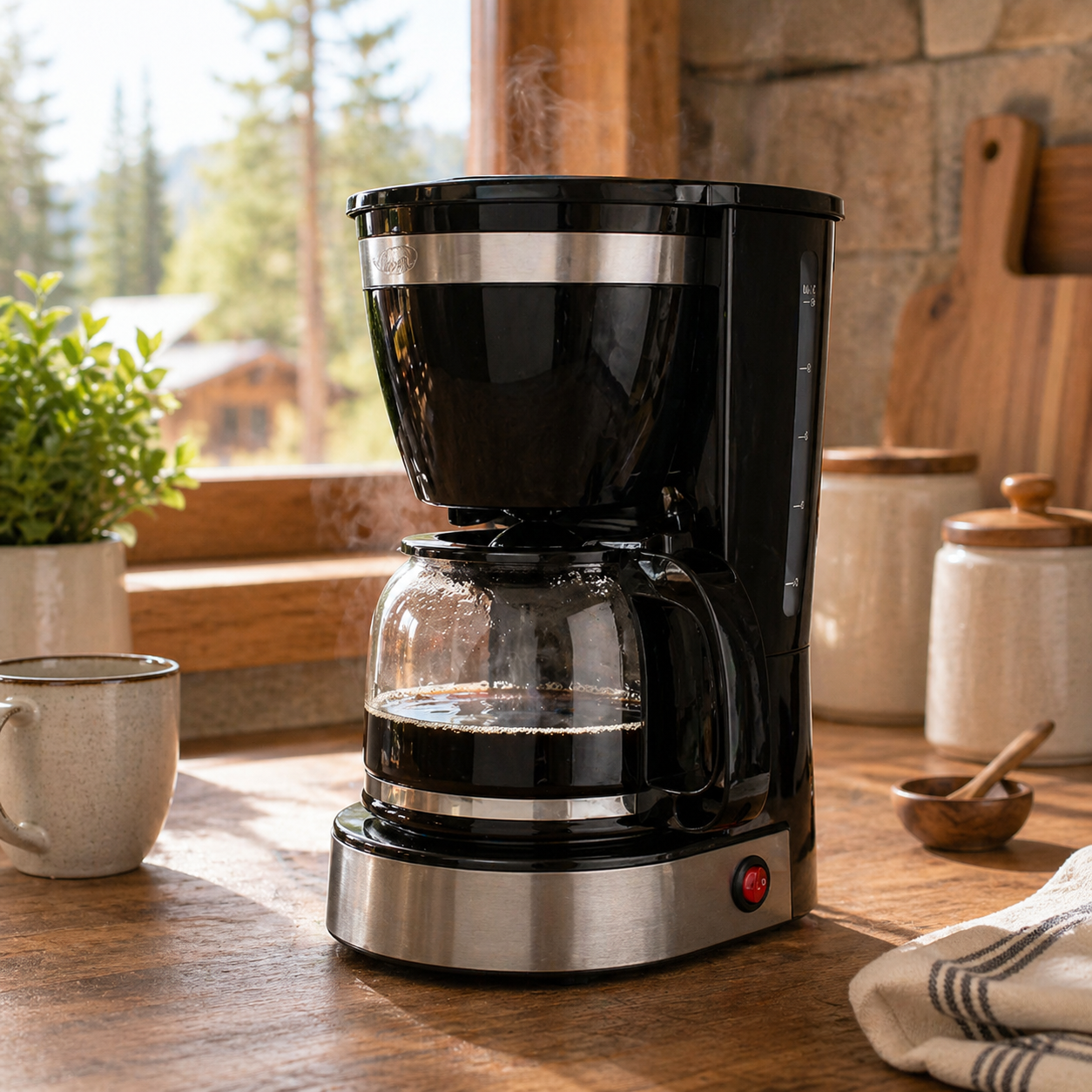10-Cup Coffee Maker | Reusable Filter