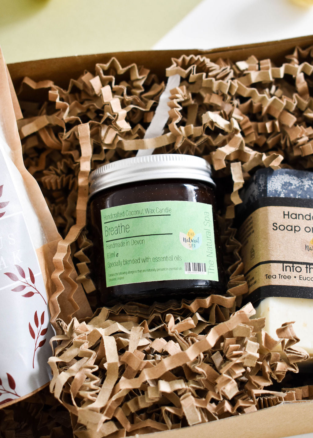Breathe At Home Spa Set | Eucalyptus, Rosemary & Peppermint Bath & Body Gift | Natural Self-Care Kit | Vegan, Plastic-Free-4