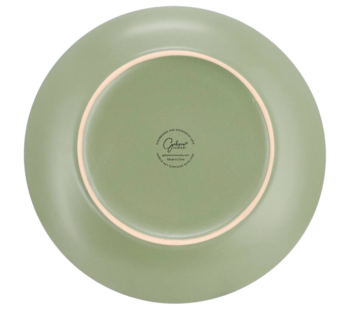12-Piece Round Stoneware Dinnerware Set | Green