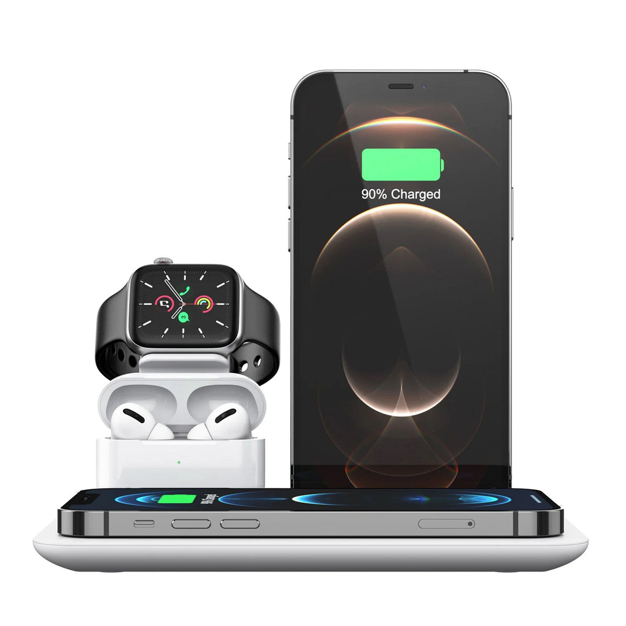 Trexonic 4-in-1 Wireless Charging Station | Phone, Watch, AirPods and Pencil-0