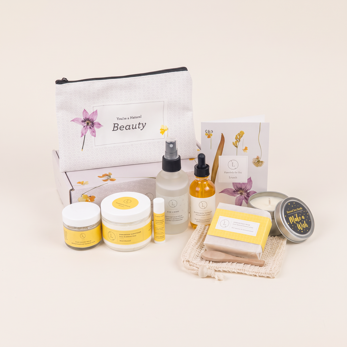 Citrus Bath and Body Full Gift Set clean studio catalog photo