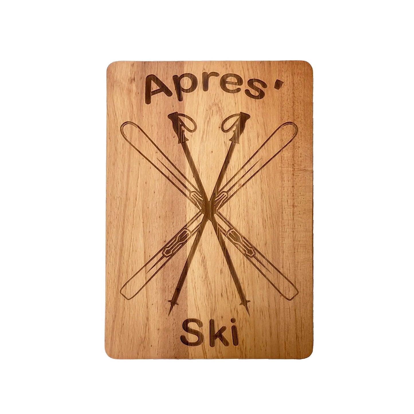 Apres Ski Wood Board - 10" x 15-0