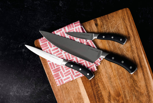 Elite 3-Piece Kitchen Knife Set, Black-1