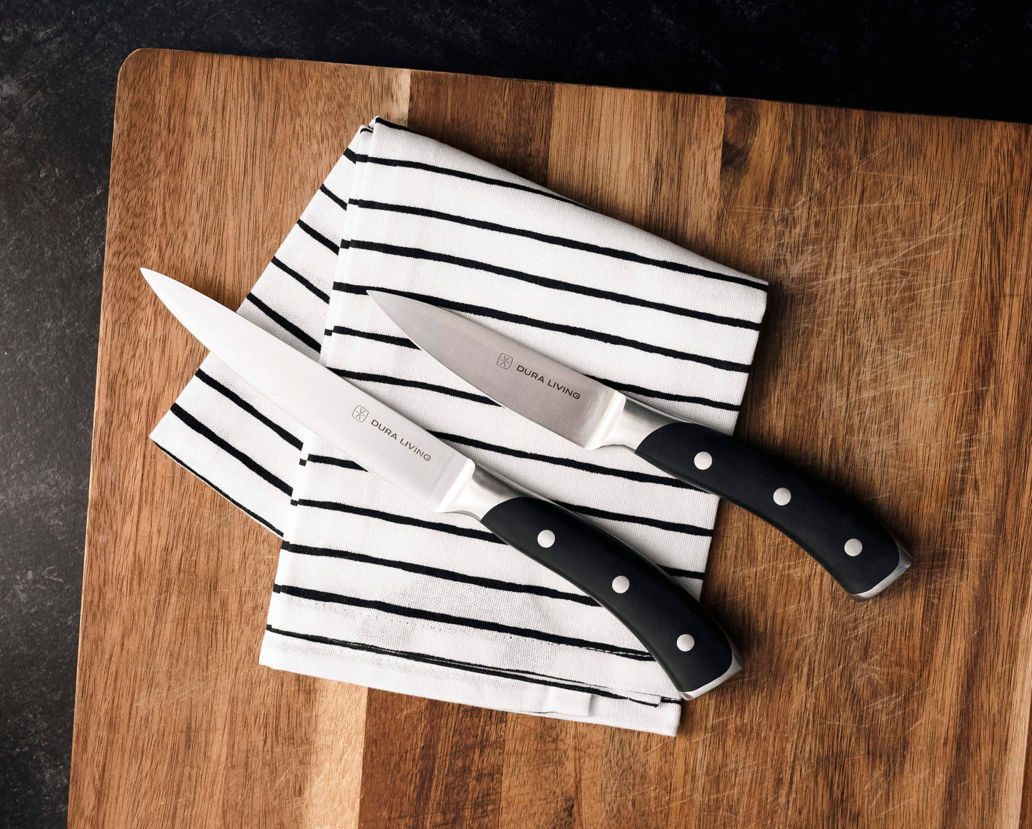 Elite 3-Piece Kitchen Knife Set, Black-2