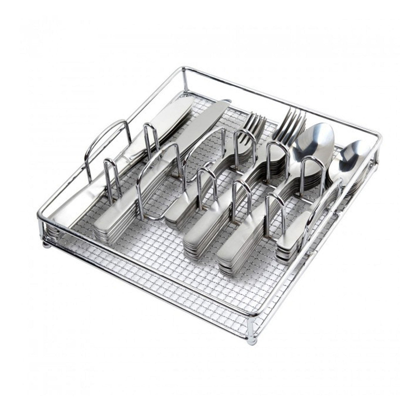 Gibson Home Abbeville 61-Piece Stainless Flatware Set | With Caddy