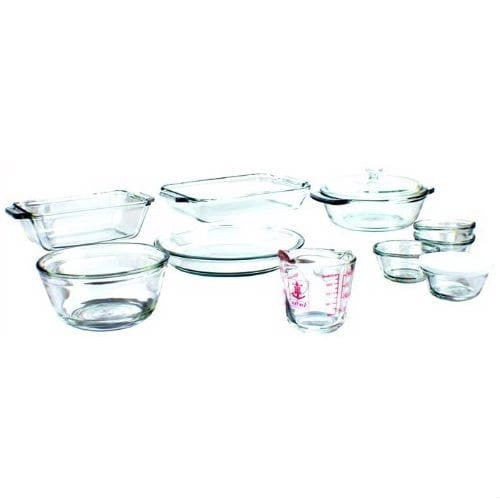 15-Piece Glass Bakeware Set - Dishwasher Oven Microwave & Freezer Safe-0