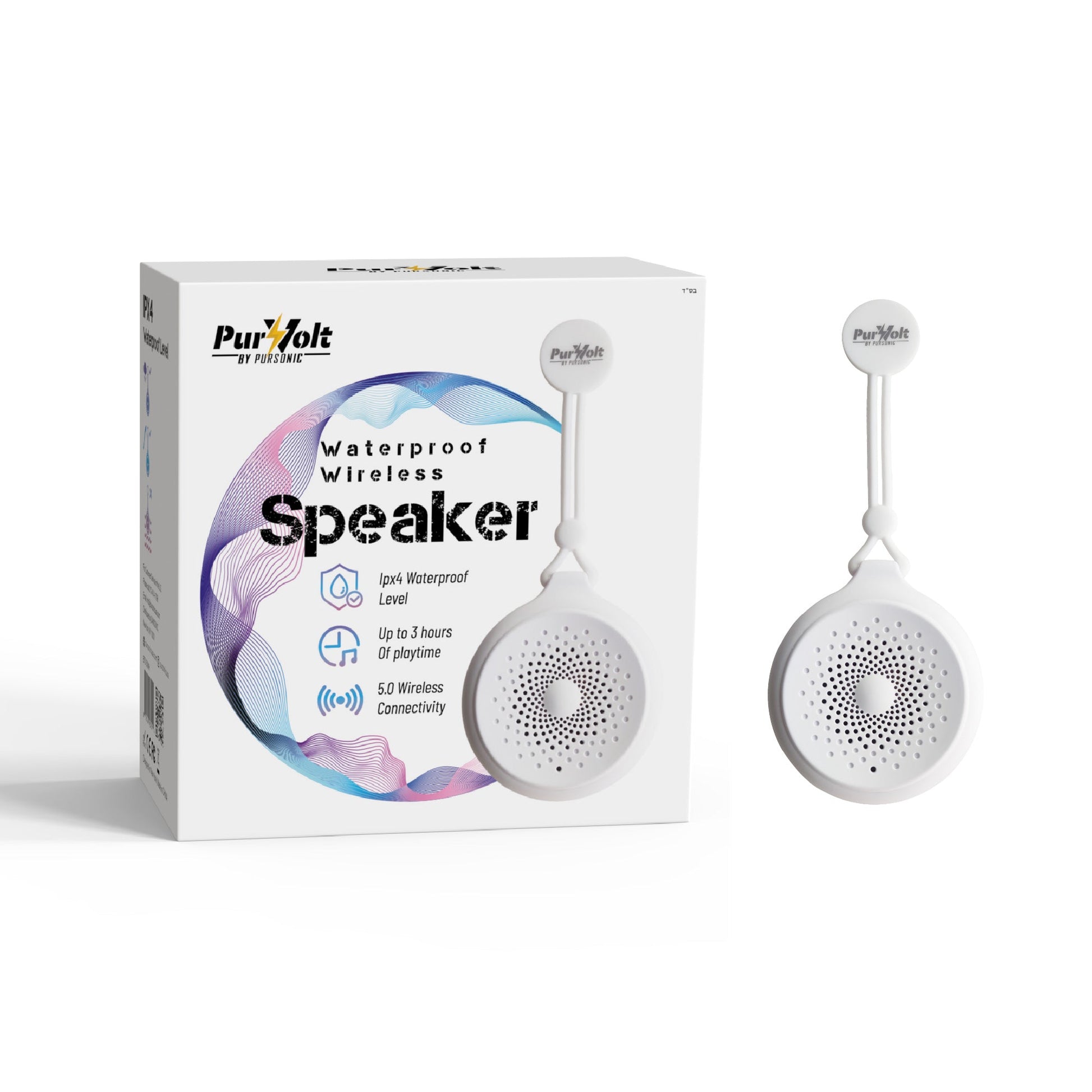 Waterproof Wireless Speaker – Portable Bluetooth Shower Speaker-3