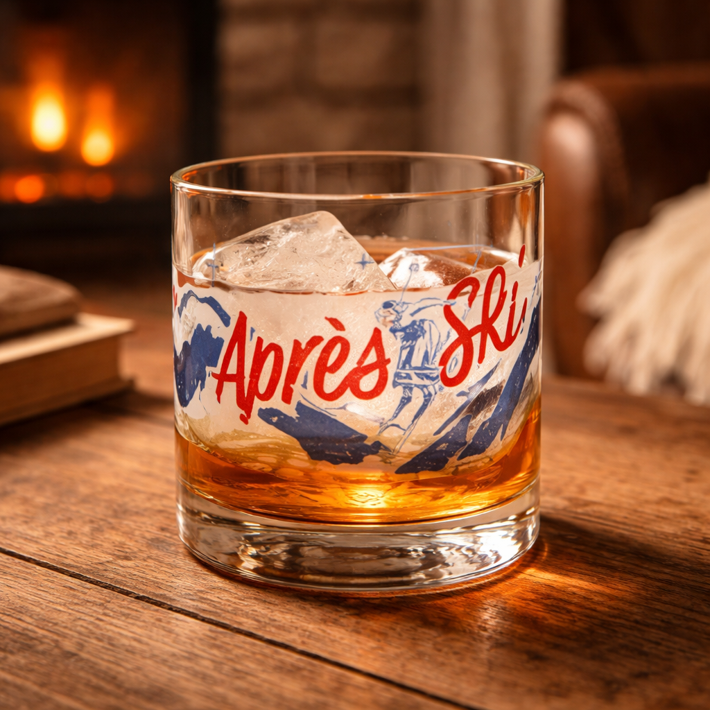 Vintage Alpine Escape RESERVE 12oz Old Fashioned Glass | Alpine Winter Collection