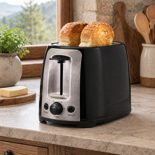 Brentwood 800W 2-Slice Extra-Wide Slot Toaster