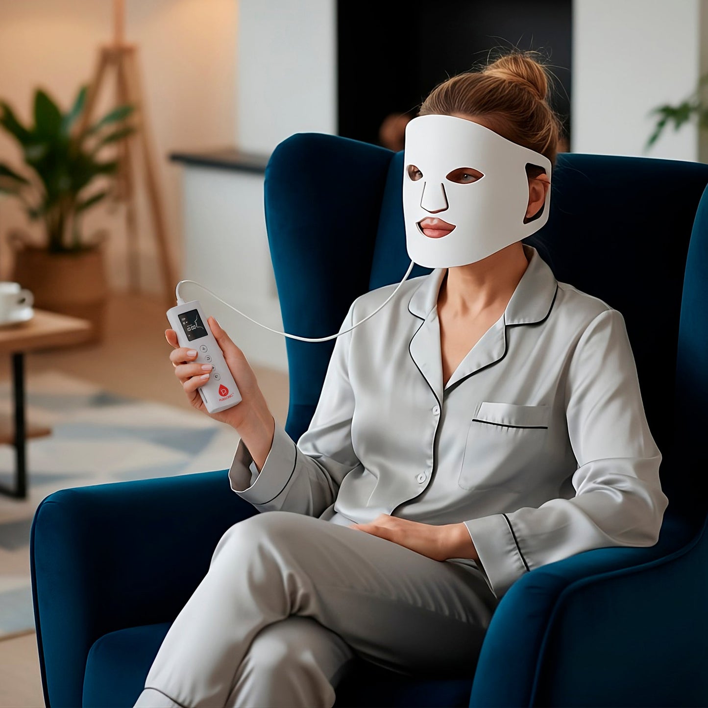 2-in-1 Red Light Therapy System: Facial LED Mask & Full-Body Panel-3