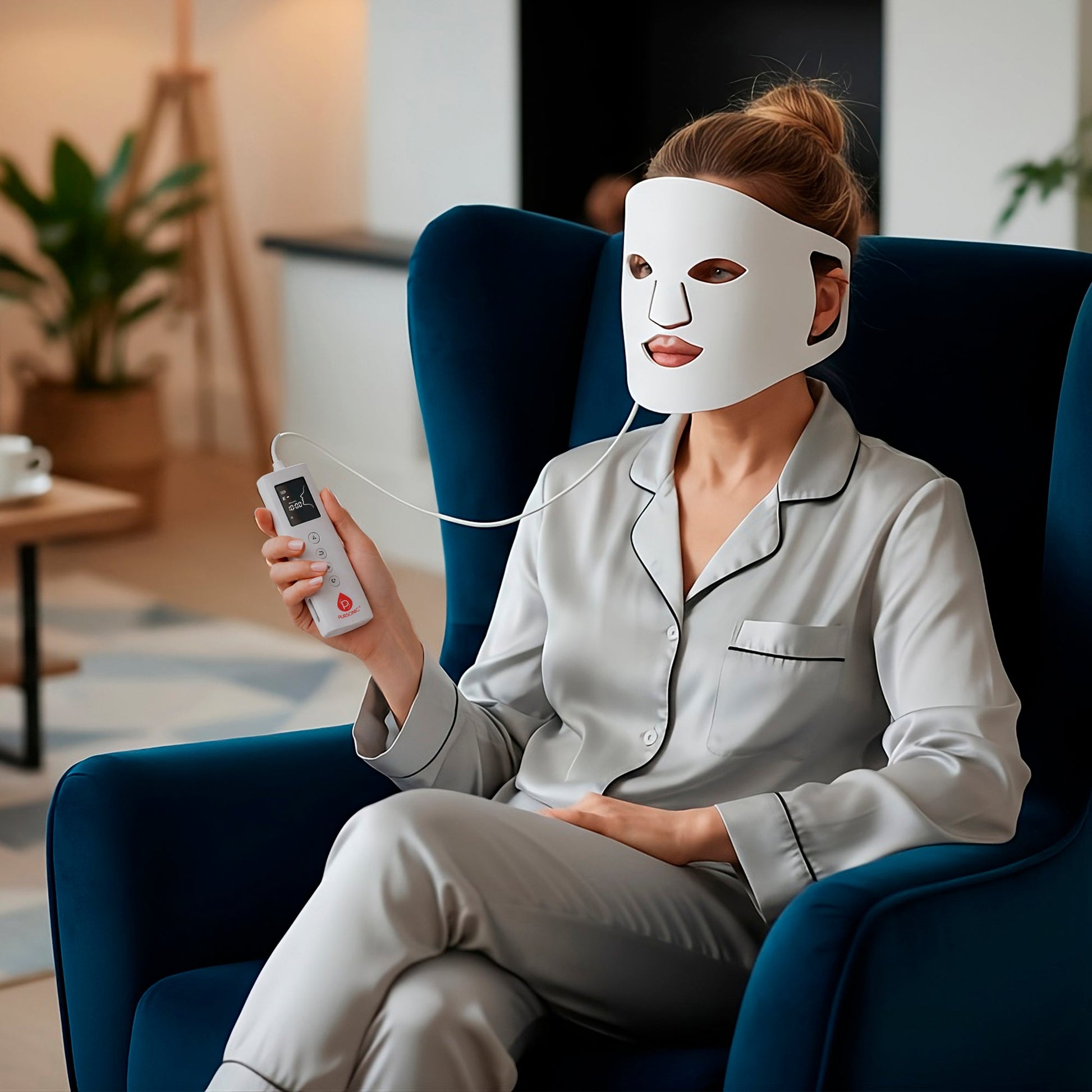 2-in-1 Red Light Therapy System: Facial LED Mask & Full-Body Panel-3