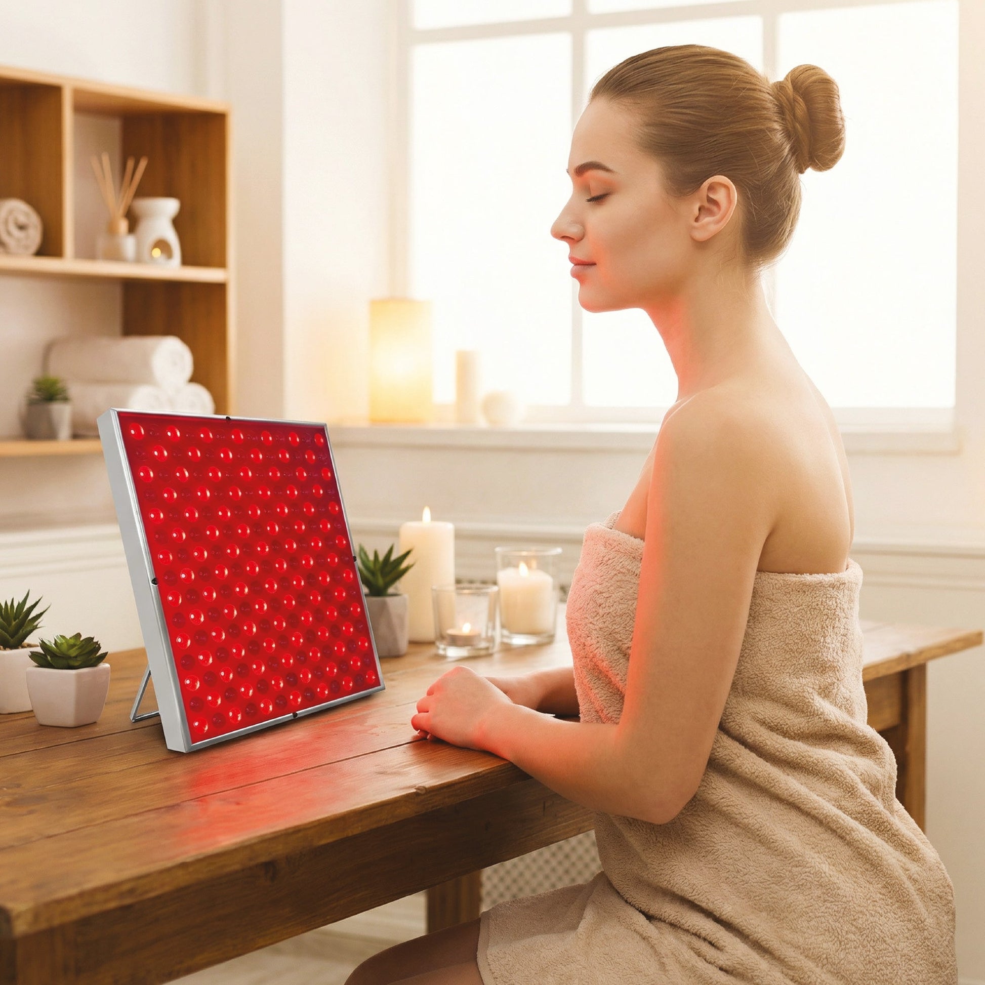Pursonic 7-in-1 LED Light Therapy Face Mask, Sculpting Wand, and LED Red Light Therapy Panel-2