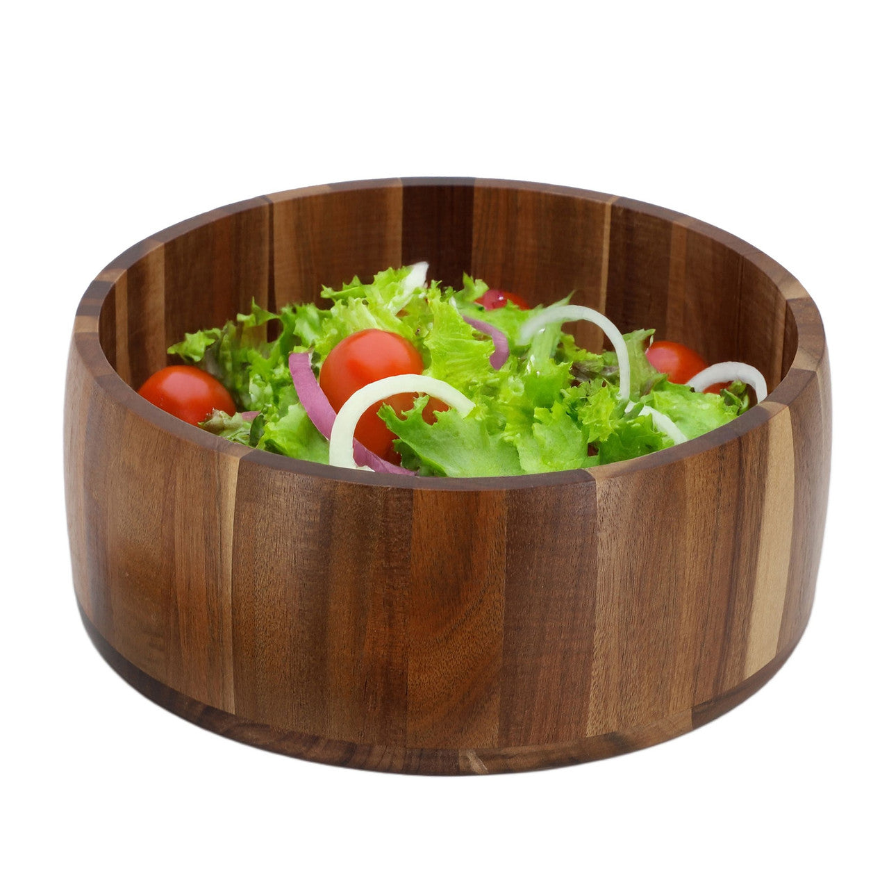 MegaChef Acacia Wood Salad Bowl | 9.75 inch