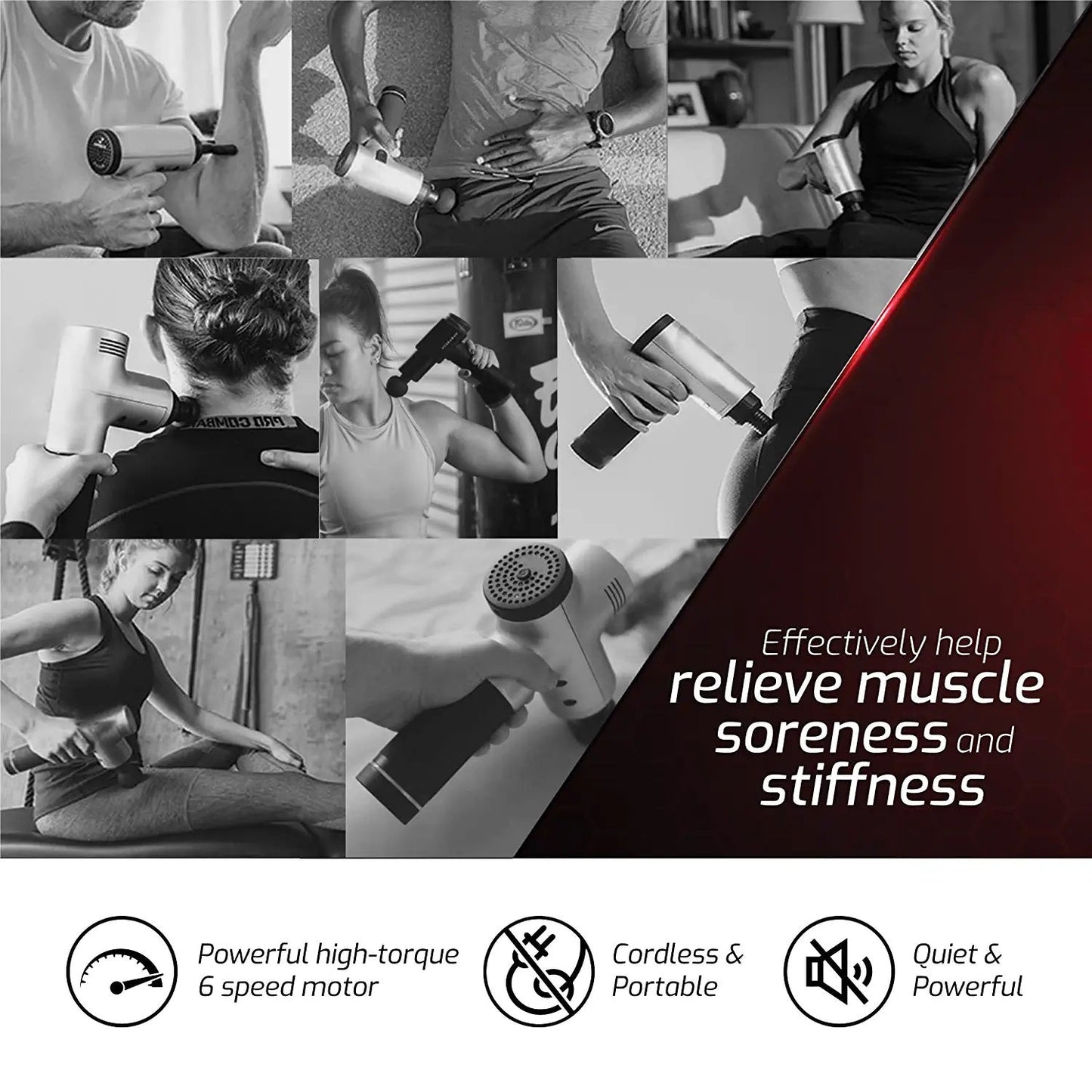 Total Wellness Recovery Bundle – Massage Gun, Red Light Therapy Mask & Hot/Cold Therapy Cube-2
