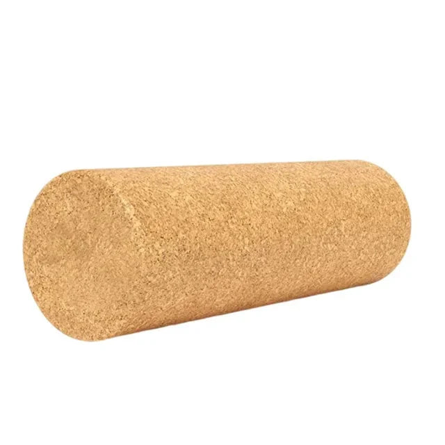 Natural Cork Yoga Roller Pilates Block (Beige)-0