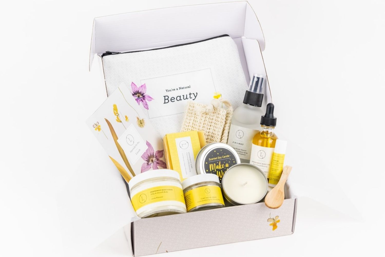 Care Package, Handmade Natural Bath and Body Gift Box, Thank You Gift, Chrismas Gift box, Holiday spa box-0