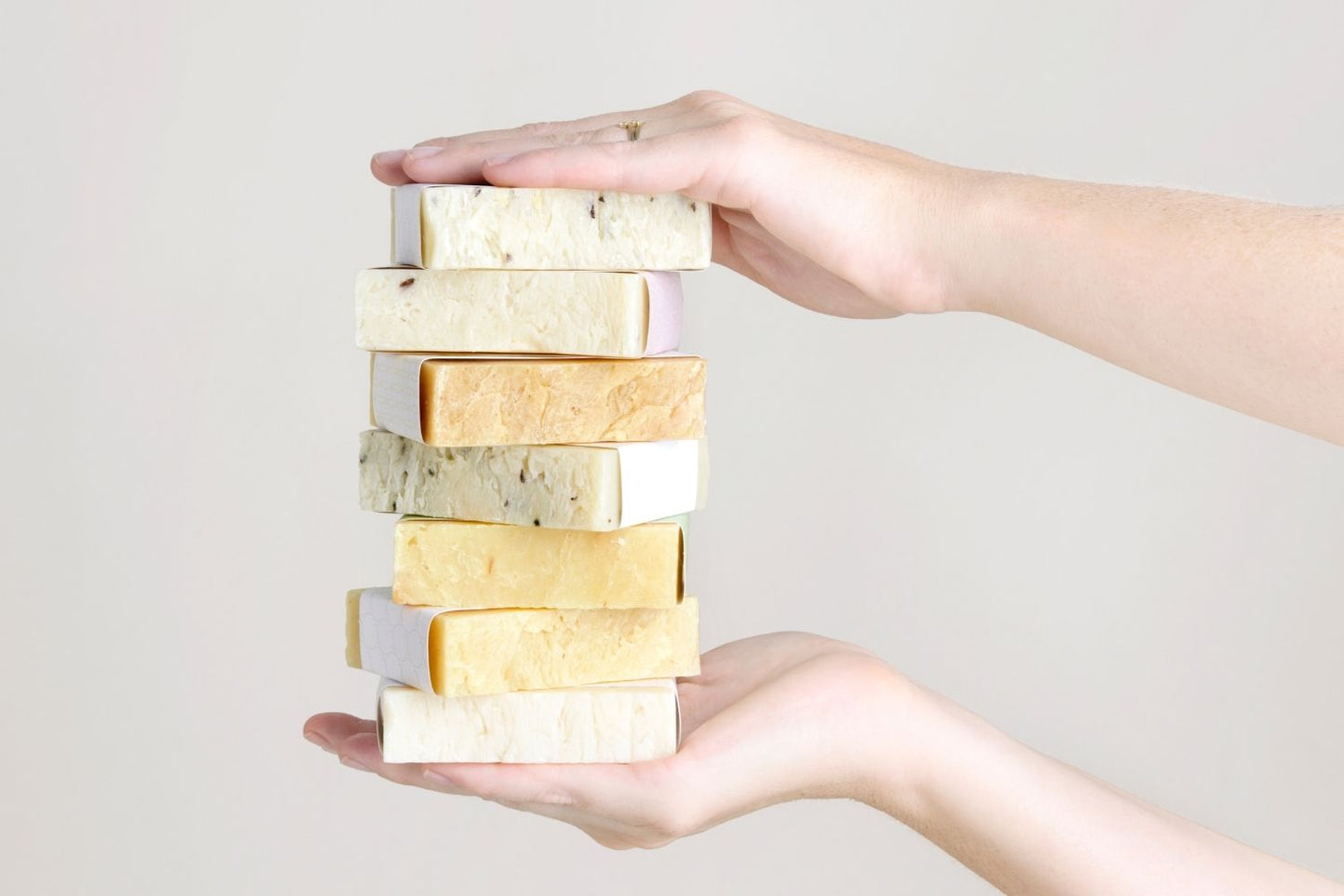 Set of  6 Handmade cold process ,Natural Soap Bars in gift Set box-4