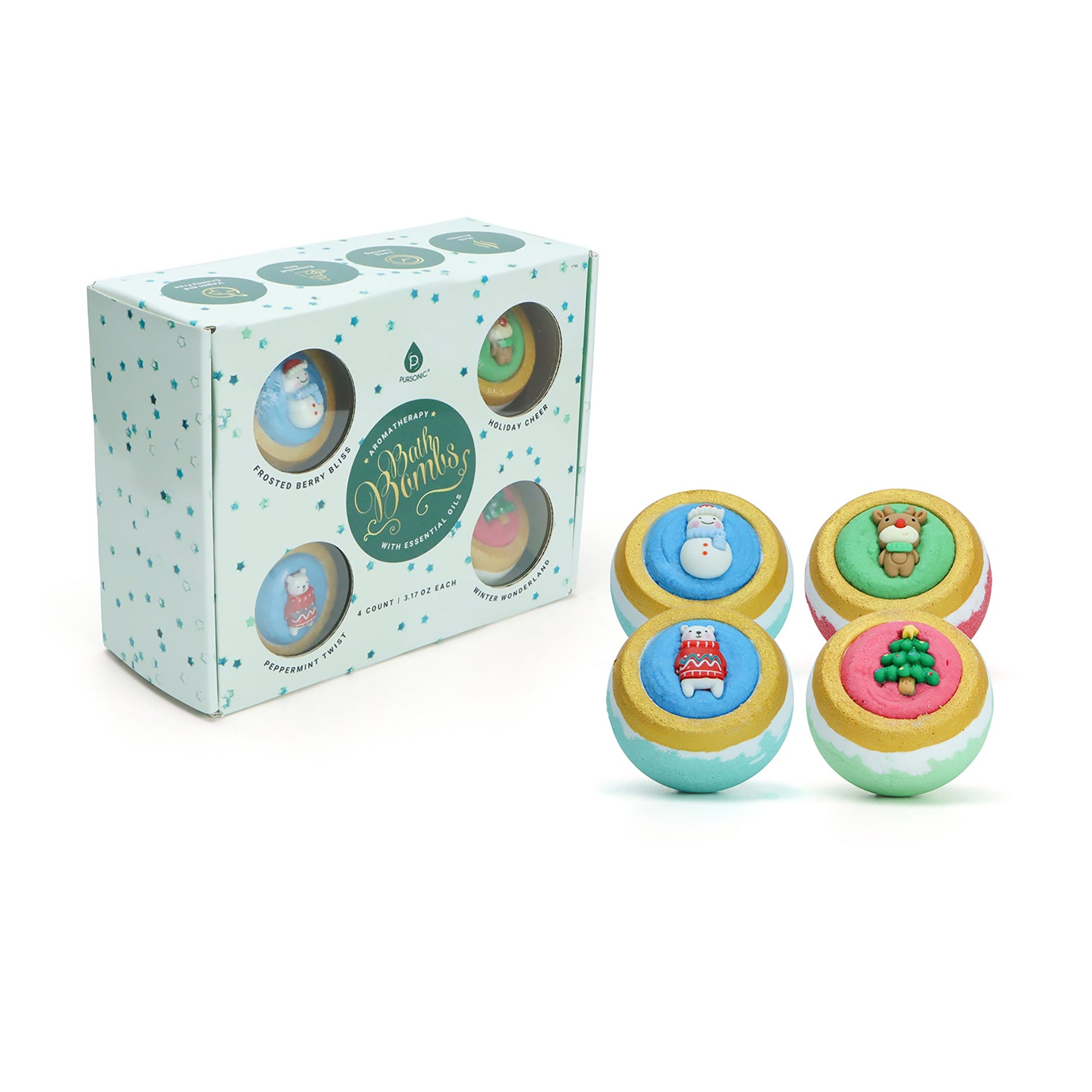 Happy Holidays Aromatherapy Bath Bombs-0