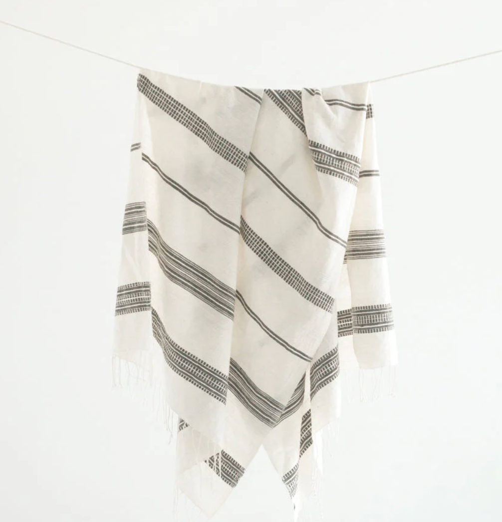 Cotton Bath Towel | Hand-Woven, Fair Trade | Bath Towel