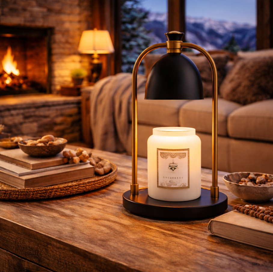 Black Flameless Candle Warmer Lamp