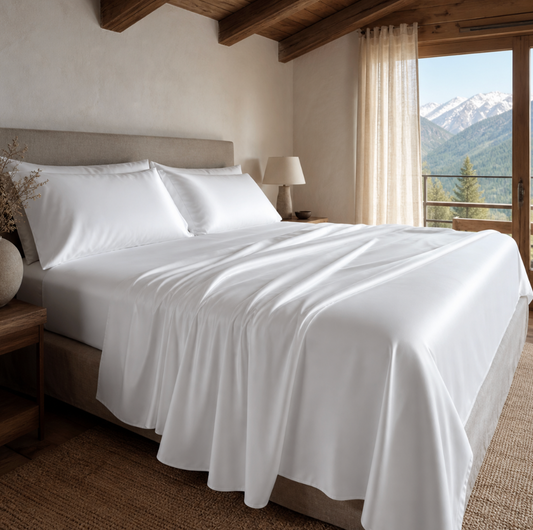 Eucalyptus Lyocell Silk Sheet Set | 400 Thread Count | Available in Multiple Sizes