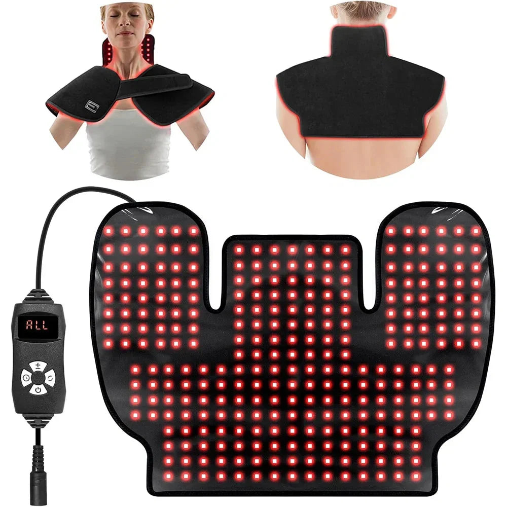 Red Infrared Light Therapy Shoulder Wrap Black-1
