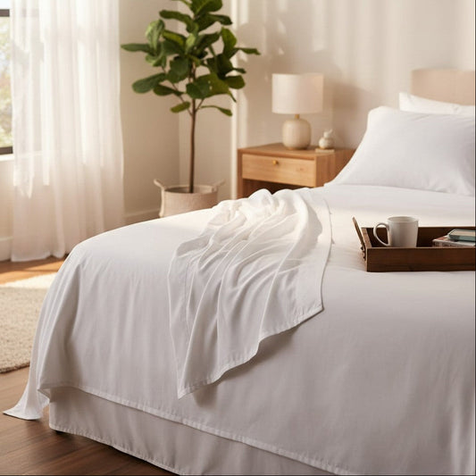 T-300 White Combed Cotton Hospitality Sheets