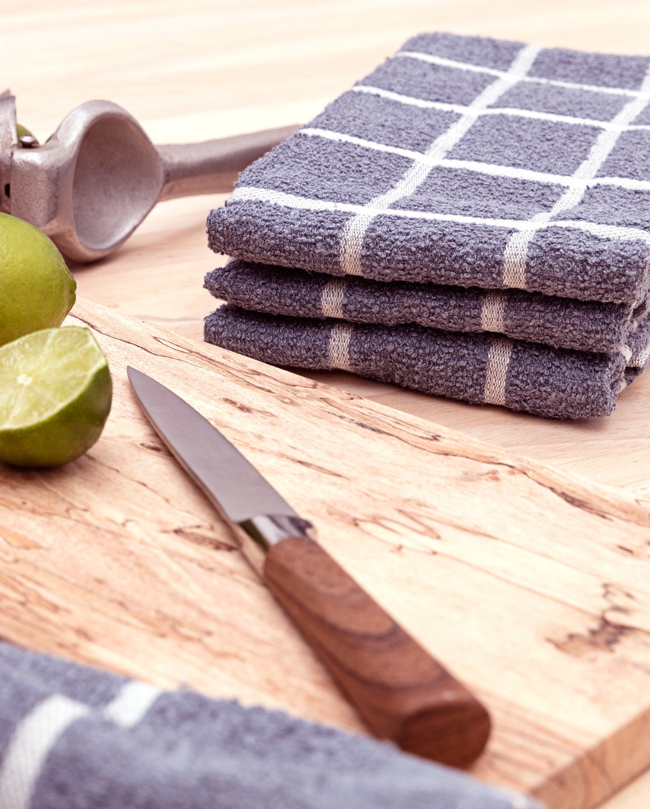 Kitchen Towels, Set of 4 and Set of 2 - Terry Denim Set-2