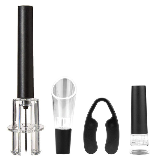 Brentwood Air Pump Wine Bottle Opener Set | With Foil Cutter and Aerator