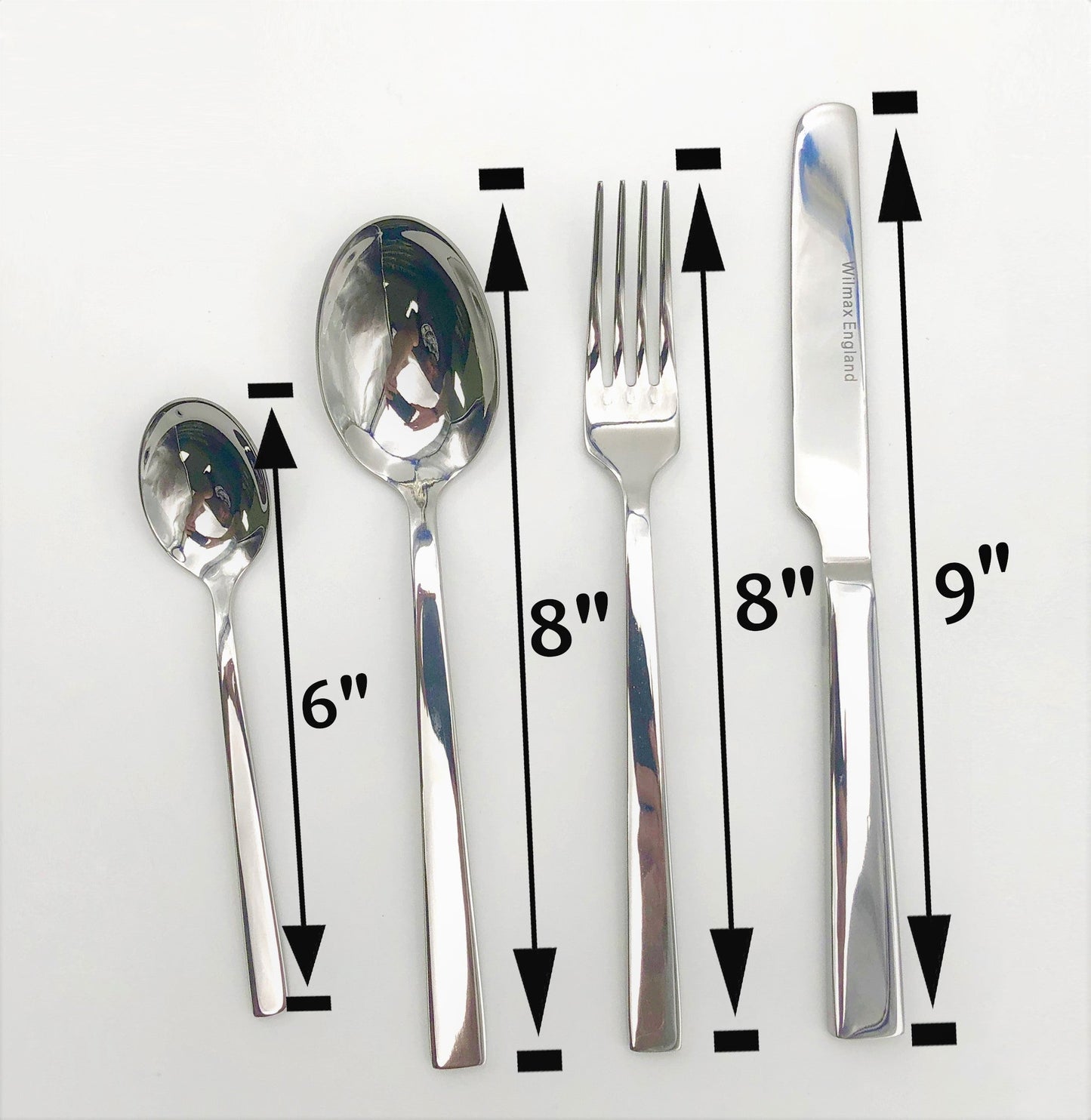Wilmax England 4-Piece Stainless Steel Flatware Set-1