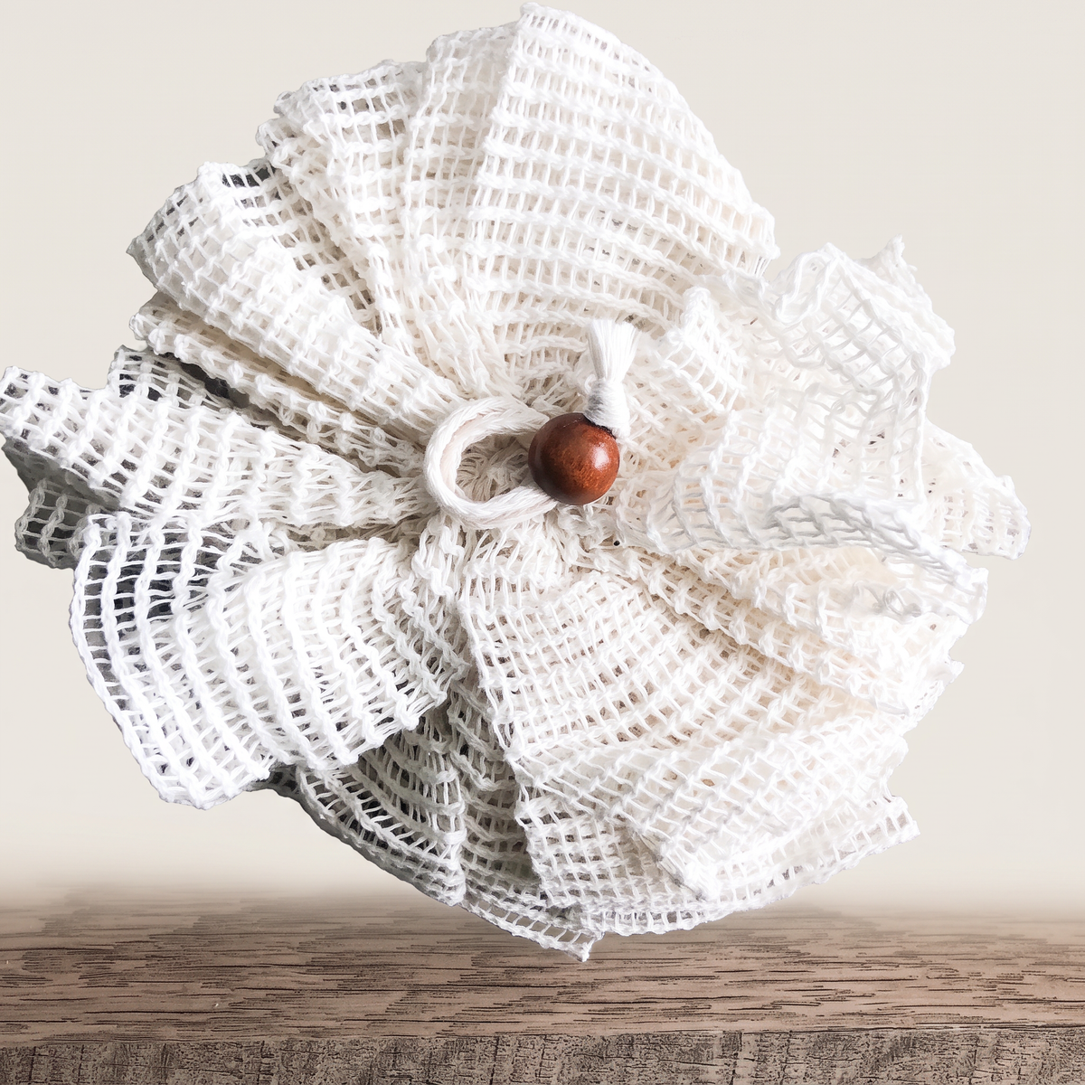 Natural Bath & Shower Puff clean catalog product photo