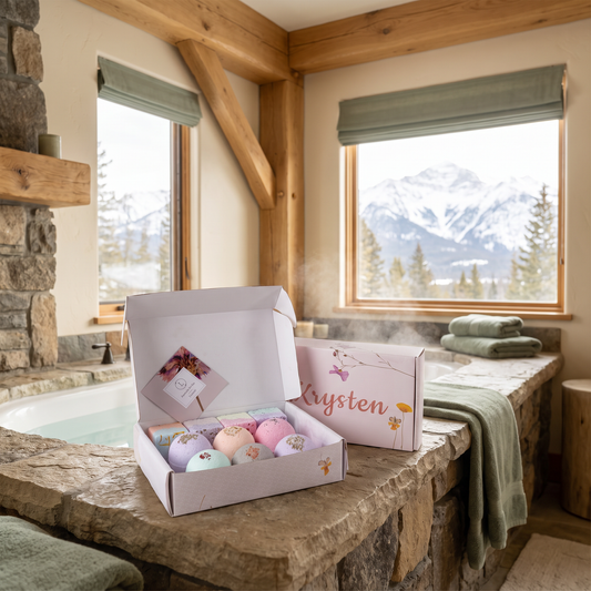 Bath Bombs & Shower Steamers Gift Set - lifestyle shot