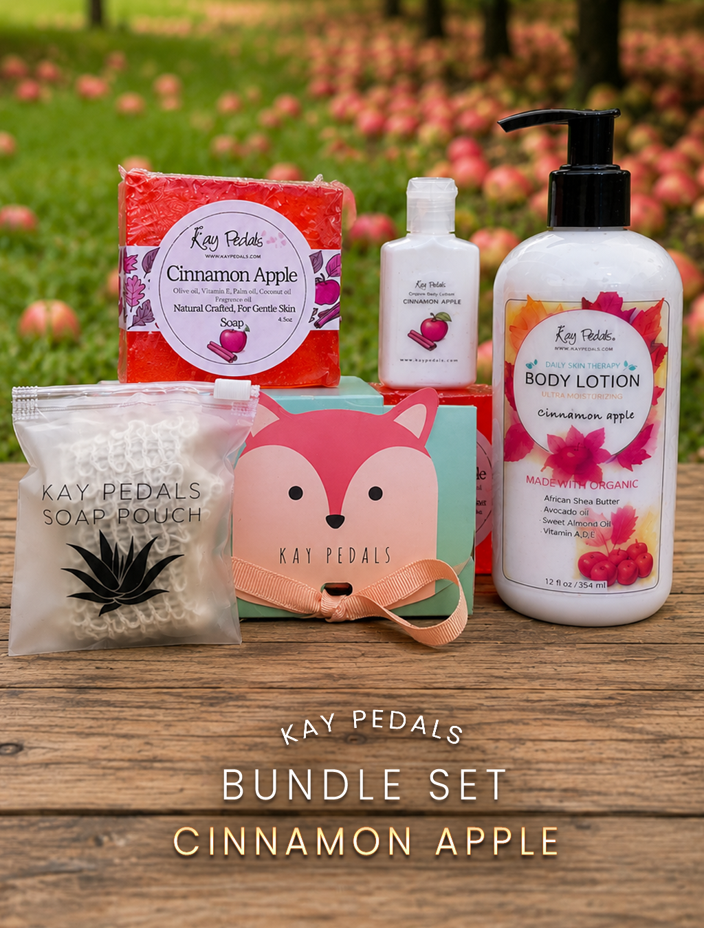 Cinnamon Apple Skincare Bundle Gift Set-0