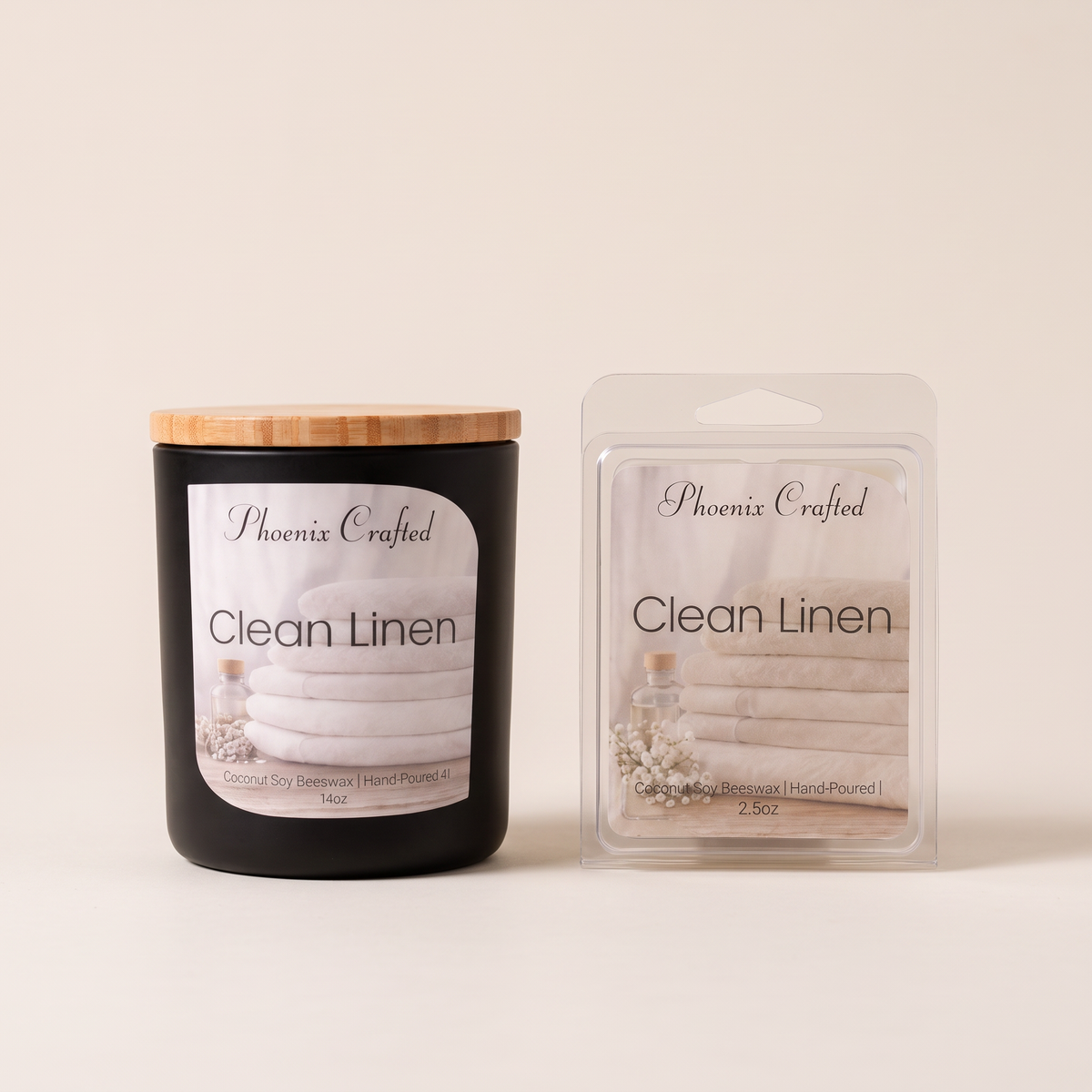 Clean Linen Candle & Wax Melt Gift Set catalog product photo