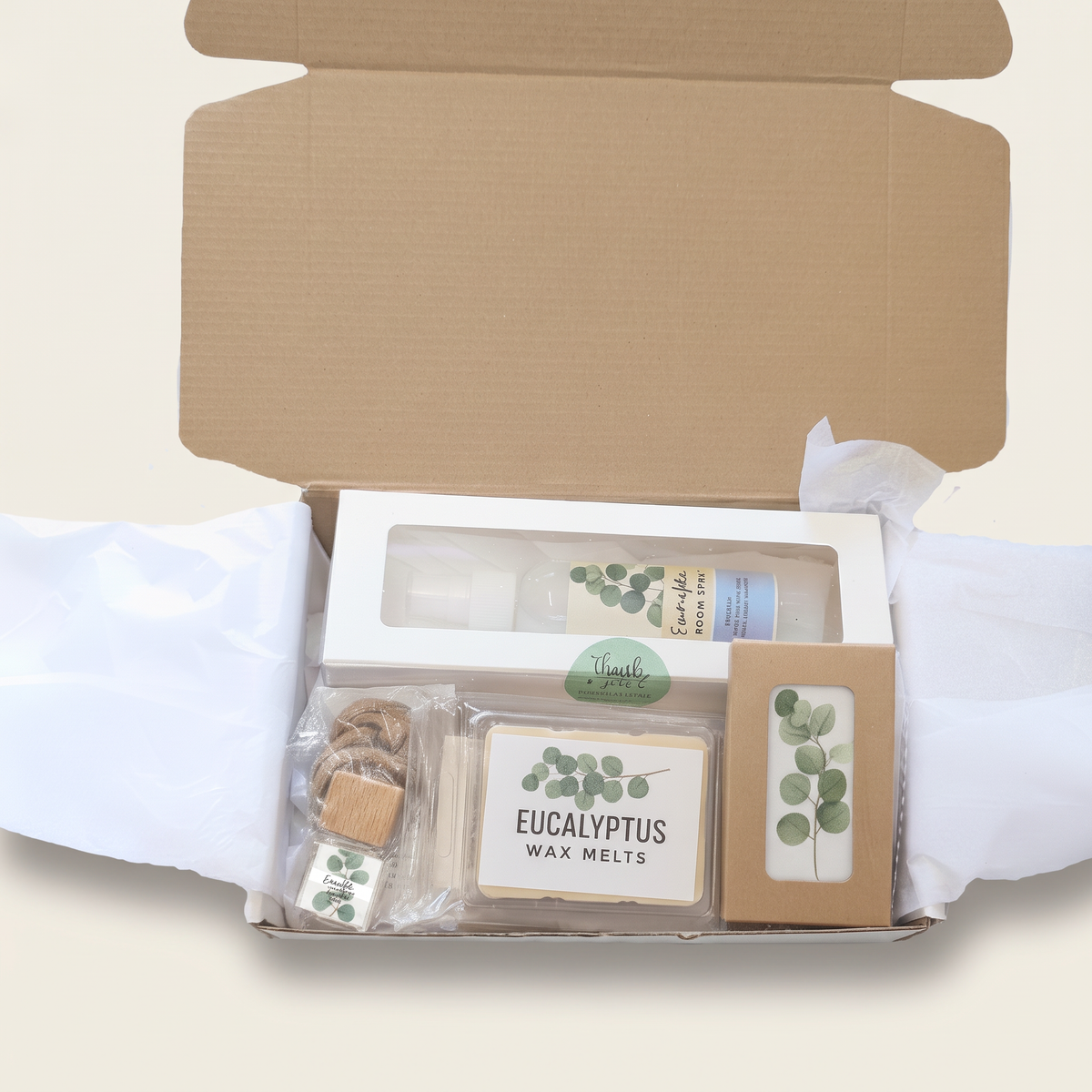 Eucalyptus Retreat Aromatherapy Gift Box clean studio catalog shot