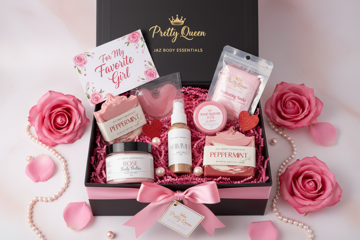 Pretty Queen Luxury Gift Box — 7-Piece Spa Set-0