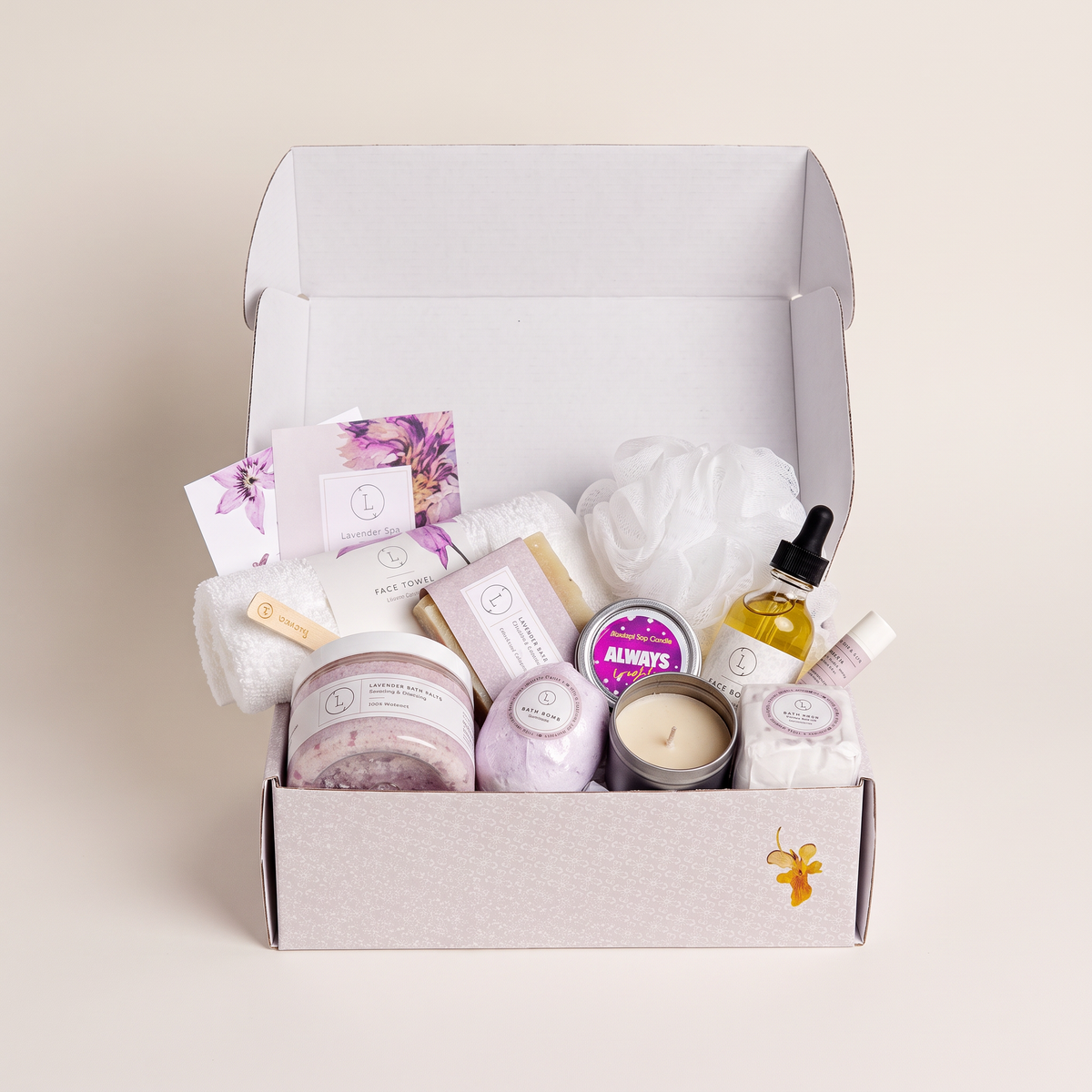 Lavender Spa Gift Box - catalog shot