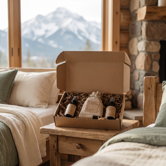 Pillow Mist & Oatmeal Soak Gift Set - lifestyle shot