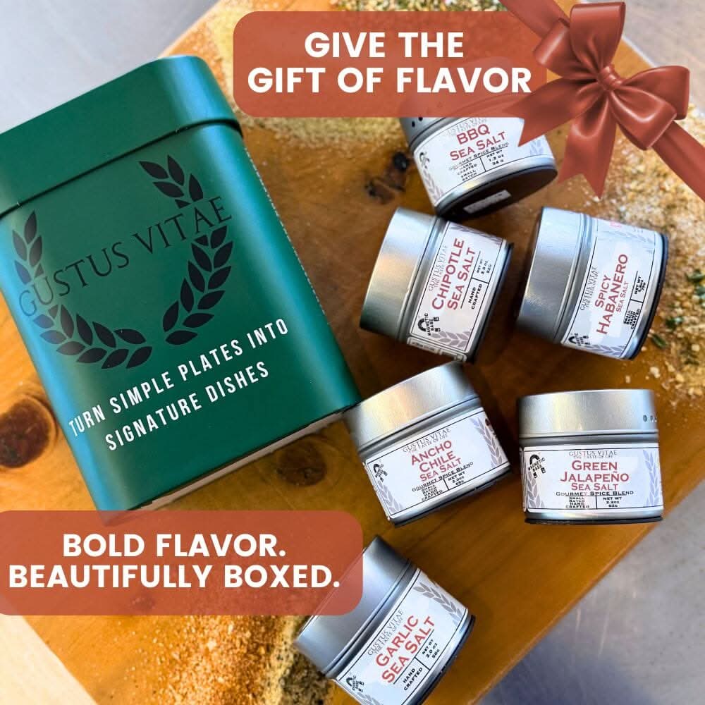 Pro Series BBQ & Grilling Sea Salts Gift Box | Gift Packaged Sea Salts Collection | Set of 6-2