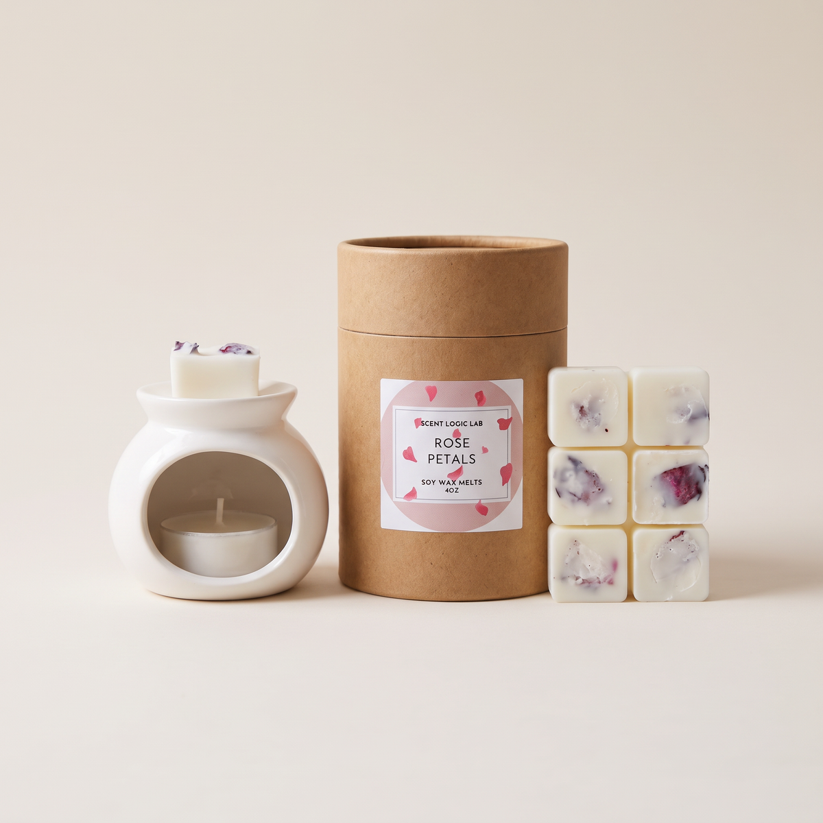 Rose Petal Wax Melter Gift Set - catalog shot