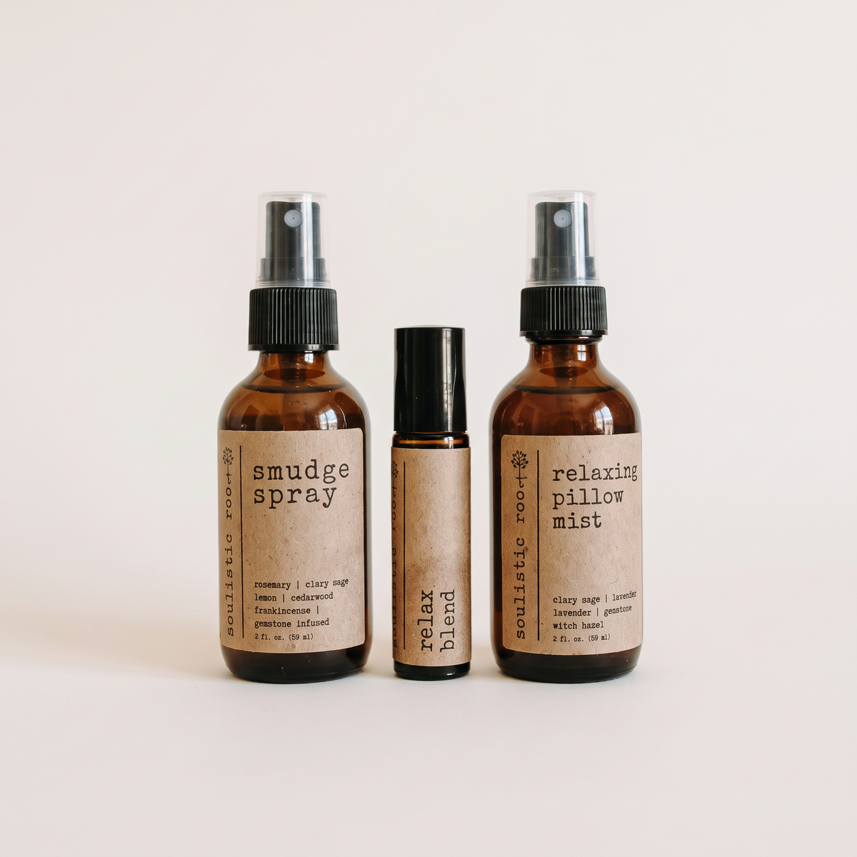 Smudge Spray, Pillow Spray & Relax Roller Gift Set catalog product photo