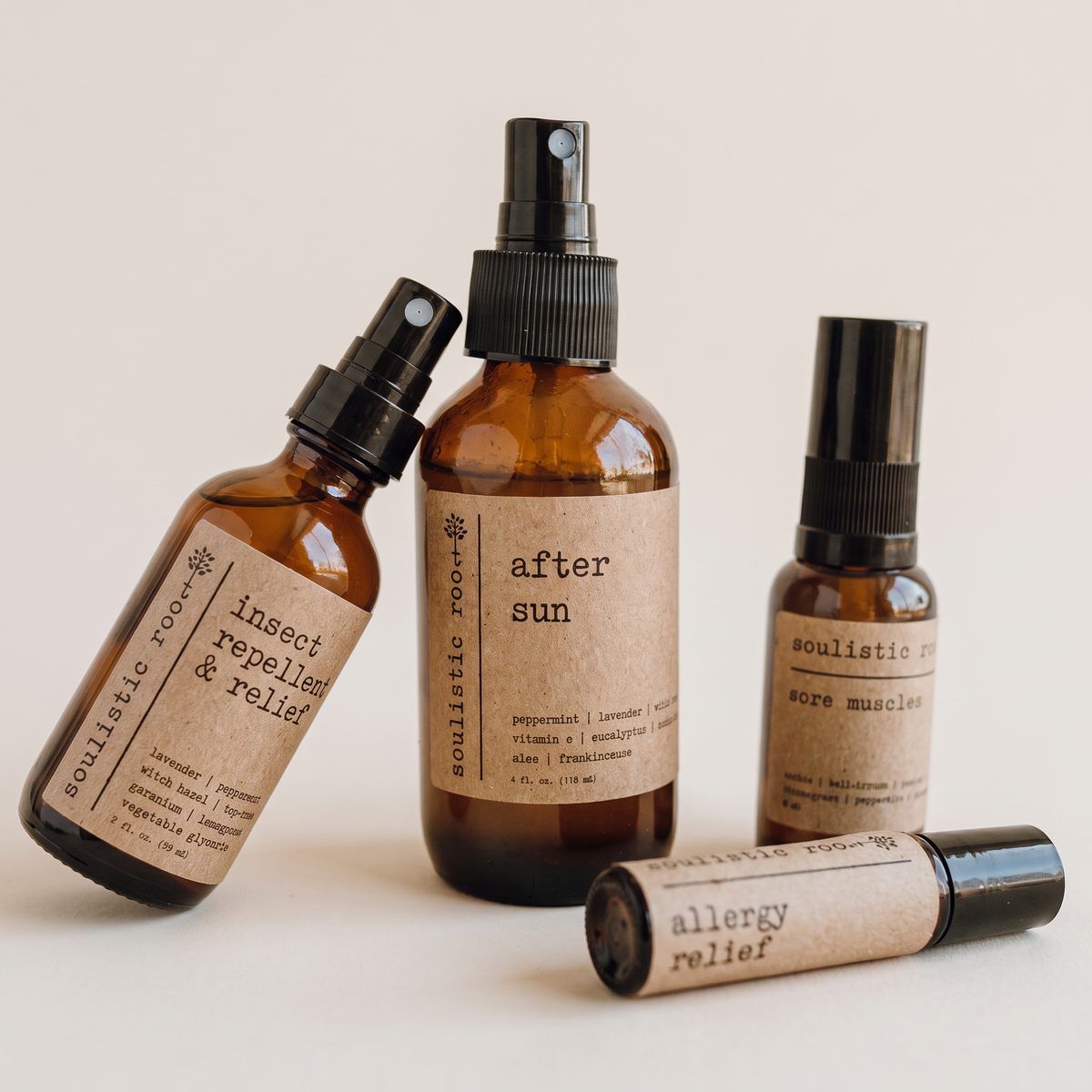 Summer Wellness Gift Set clean studio catalog photo