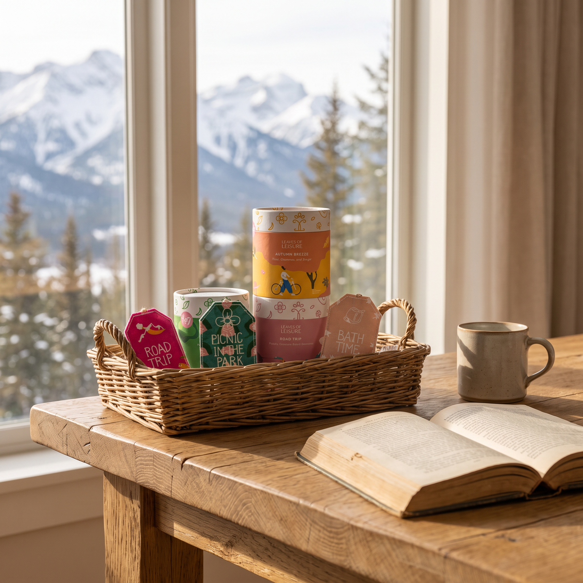 Tea & Bookmark Gift Set - lifestyle shot