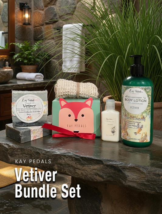 Vetiver Bundle Natural Best Skin Care Gift Set-0